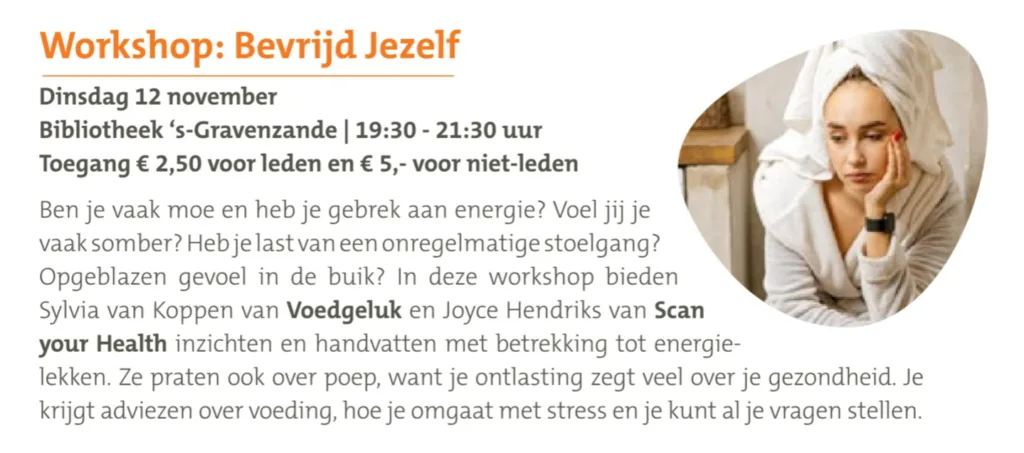 workshop bevrijd jezelf bibliotheek westland